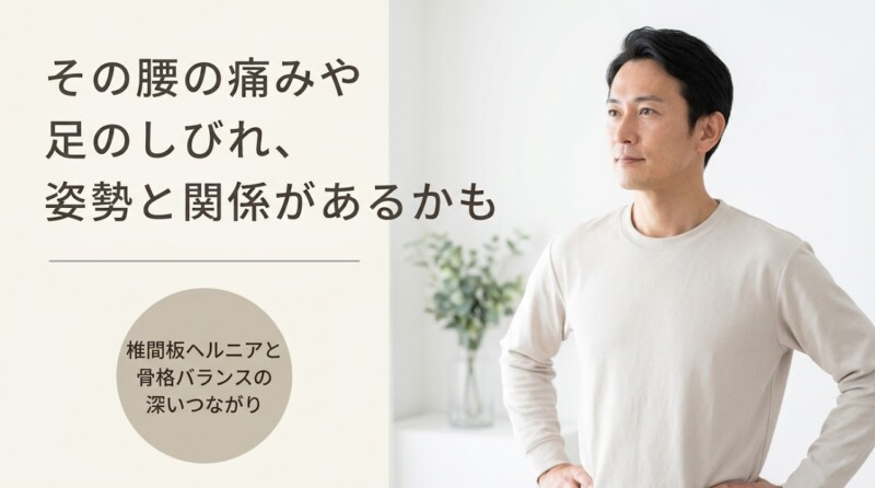 富士市で椎間板ヘルニアによる腰痛・足のしびれを根本改善｜全手技による骨格矯正アプローチ｜朝比奈整体院