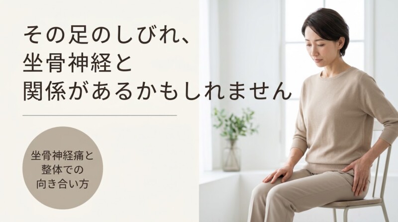 富士市で坐骨神経痛にお悩みなら｜整体でのアプローチ方法とセルフケアを解説｜朝比奈整体院｜朝比奈整体院